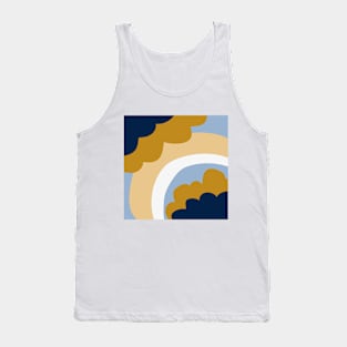 Pie in the sky - vanilla ice, mustard, navy and off white Tank Top